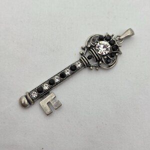 Vintage Silver-Tone "Key to the Home" Realtor Statement Pendant